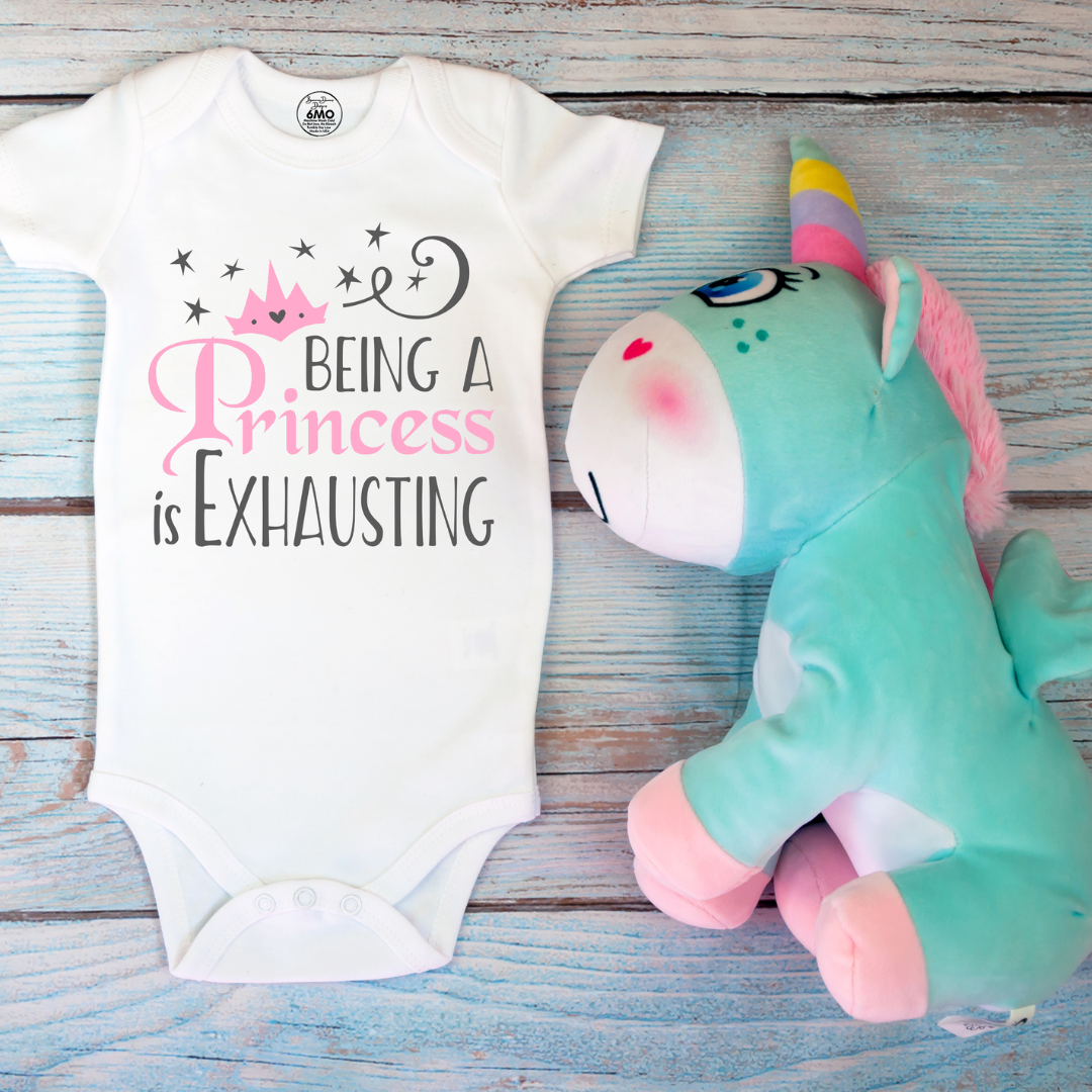 It's Hard Being a Princess Baby Onesie, Toddler, Youth Shirt Brownie Dreams Designs