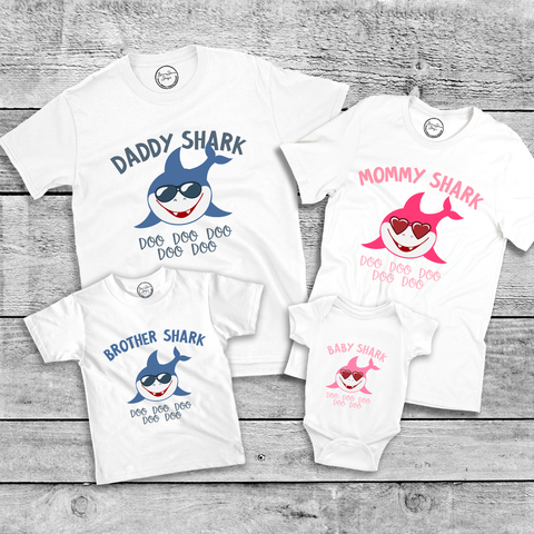 Shark Family Matching Shirts