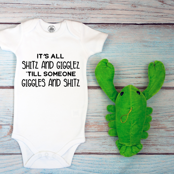 It's All Shitz and Giggles Baby Onesie, Toddler, Youth Shirt Brownie Dreams Designs