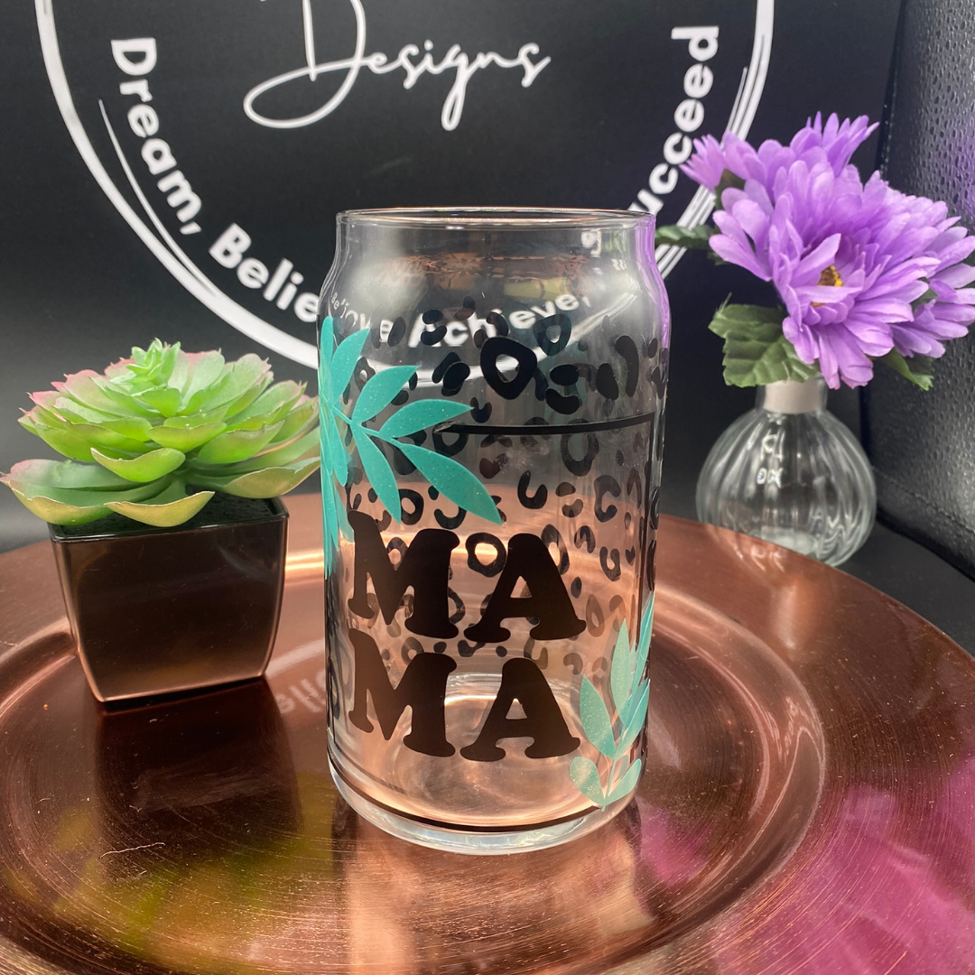 Mama Beer Glass Can Mama Brownie Dreams Designs