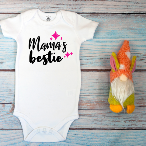 Mama's Bestie Baby Onesie, Toddler, Youth Shirt Brownie Dreams Designs