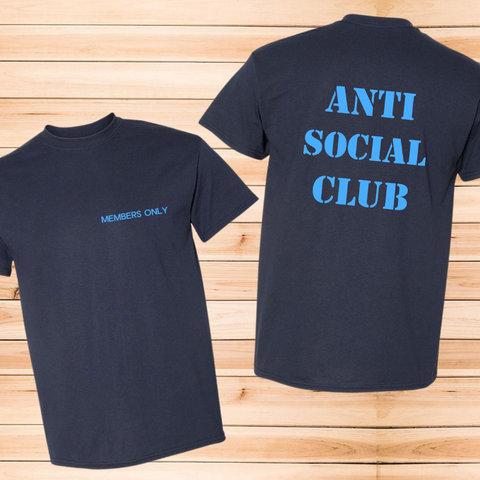 Members Only Anti Social Club Shirt Brownie Dreams Designs