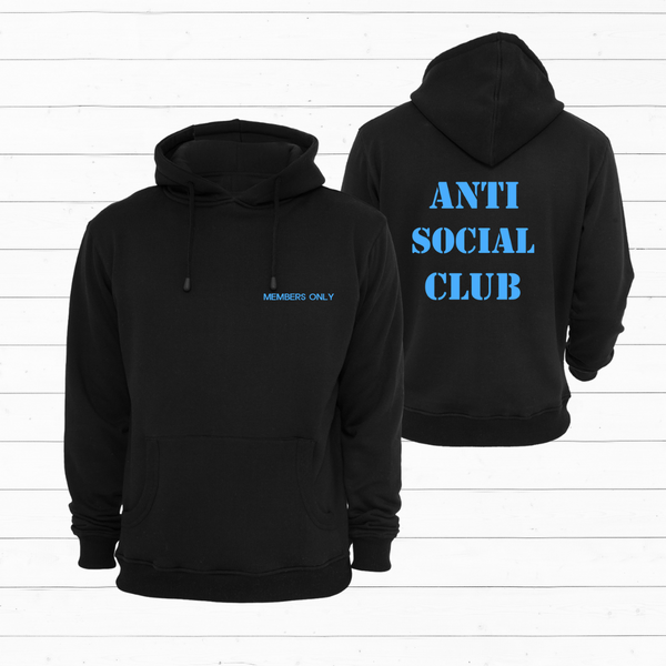 Members Only Anti Social Club Hoodie Brownie Dreams Designs