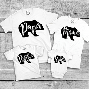 Bear Family Matching Shirts Brownie Dreams Designs