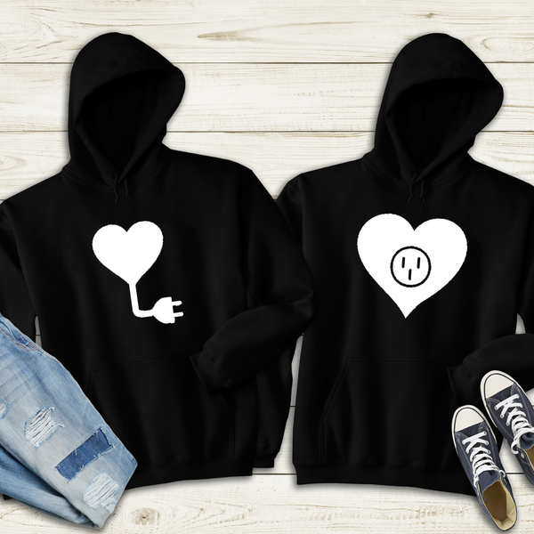 Heart and Socket Couples Shirt or Hoodie