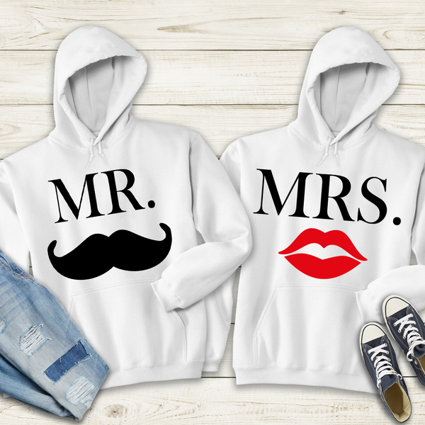 Mr. and Mrs. Couples Shirt or Hoodie